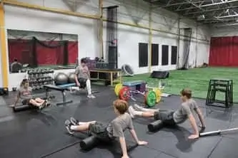 Students warm up at Philadelphia Reds baseball academy