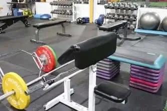 Gym at the Philadelphia Reds training facility for baseball training